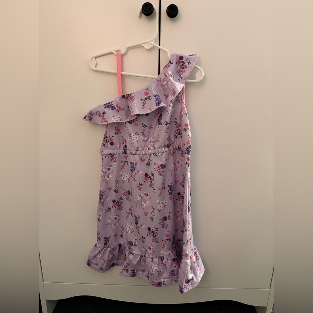 Orchid Lane Purple Flower Dress